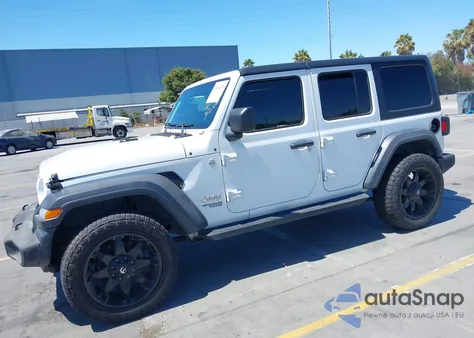 2018 Jeep Wrangler Unlimited Sport S 4X4 from USA, damaged, VIN 1C4HJXDN4JW252590